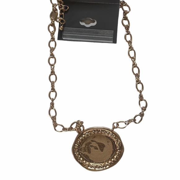 Style & Co. Jewelry - Vintage Style Gold Coin Medallion Necklace